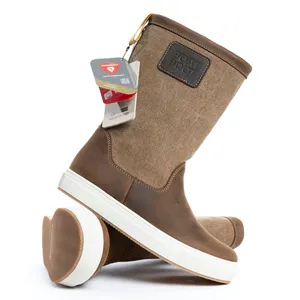 Hovedbilde HIGH CUT NONLACE CANVAS LEATHER BROWN