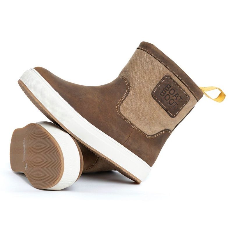 LOWCUT CANVAS LEATHER BROWN